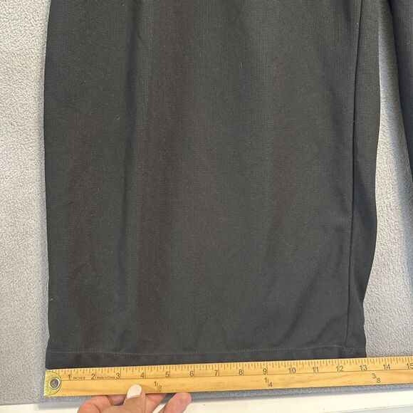 Halara Wide Leg Pull On Pants Elastic Waist Minimalist Office Size 2X Black - Picture 8 of 10